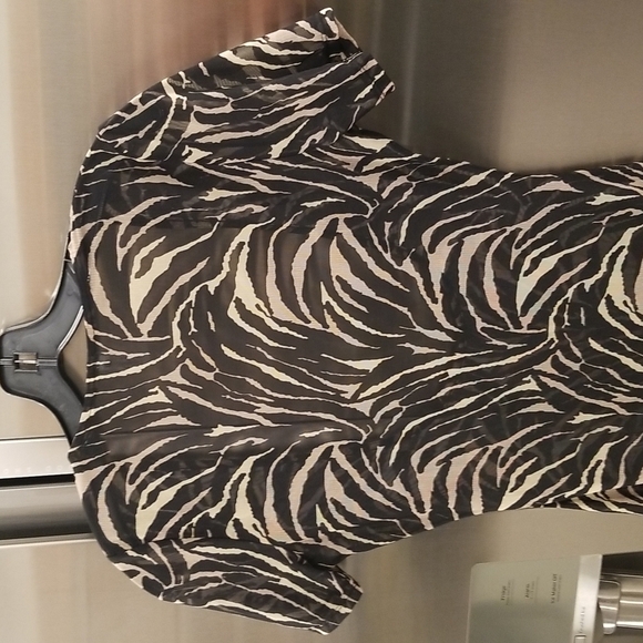 💕DEVON WINDSOR💕 Gemma Dress ~ Zebra Print Medium M - Picture 11 of 13